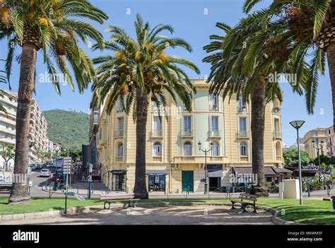 Ajaccio France May 27 2016 One Of The Central Streets Of Capital