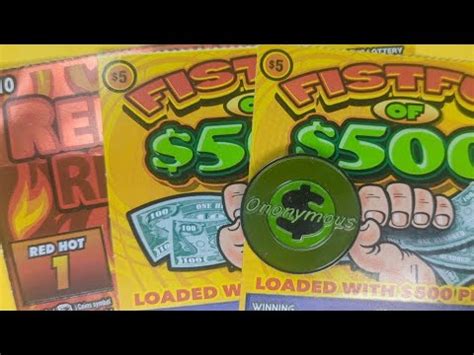 NEW TICKETS RED HOT RICHES OHIO LOTTERY FISTFUL YouTube