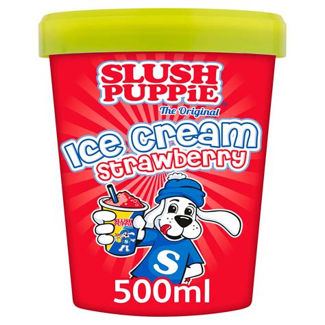 Slush Puppie The Original Strawberry Ice Cream 500ml Ice Cream Tubs