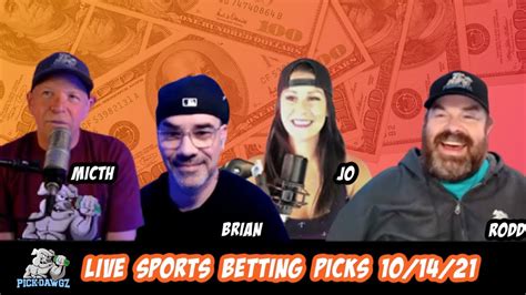 Live Sports Betting Picks 10 14 21 NFL CFB MLB NHL Picks