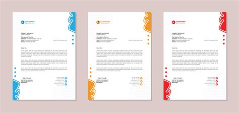 Professional corporate business letterhead design template 18752619 ...