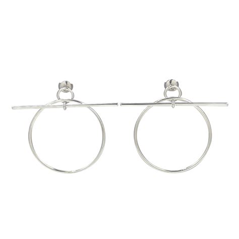 楽天市場ラッピング無料 エルメス HERMES ピアスLOOP MMLoop earrings ループ イヤリング MM