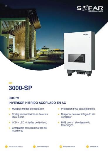 Sofarsolar Hyd Ep Single Phase Kw Hybrid Inverter Hyd Ep