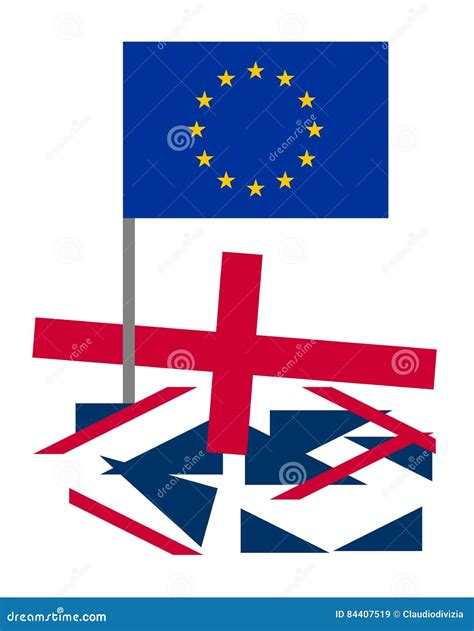 Soft Brexit Banner Isolated On Light Blue Background Banner Design