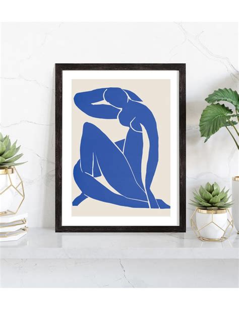 Tableau Henri Matisse Nu Bleu Affiche Reproduction Poster