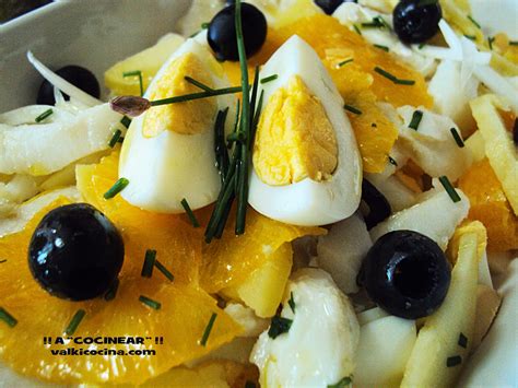 Ensalada Malague A De Bacalao Patatas Y Naranja A Cocinear