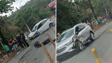 A Gazeta Pneu At Desprende De Roda De Carro Em Acidente Na Br Em