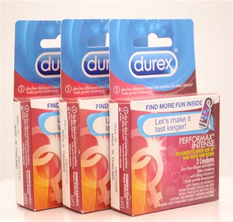 3 Pk Durex Performax Condoms Set Of 3 3 Condoms Each Box 9 Total Exp 1024 Ebay