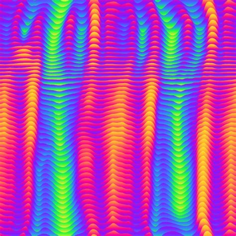 Ultraviolet Neon Wavy Lines Seamless Pattern Vector Image