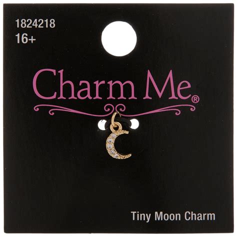 Tiny Moon Rhinestone Charm Hobby Lobby