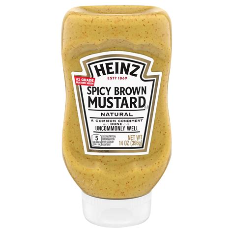 Heinz Spicy Brown Mustard Shop Mustard At H E B