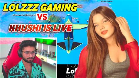 Lolzzz Gaming Vs Khushi Is Live Khushi Is Live Vs Lolzzz Gaming