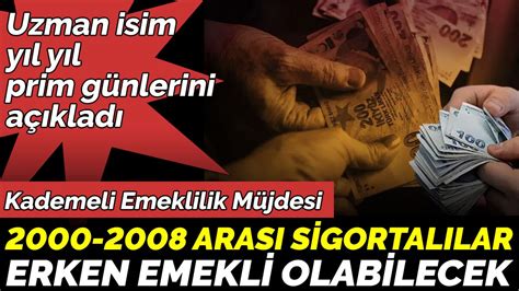 Kademeli Emeklilik M Jdesi Aras Sigortal Lar Erken Emekli