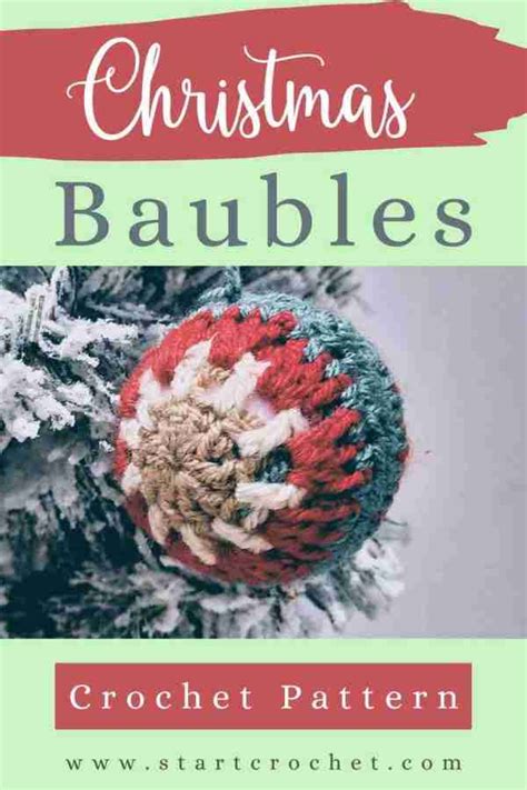 Christmas Bauble Crochet Pattern Pdf Printable Start Crochet