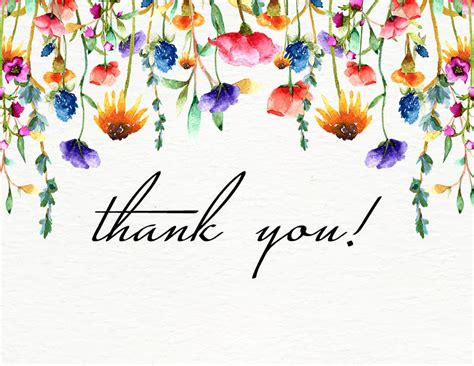 Thank You Card Printable Template