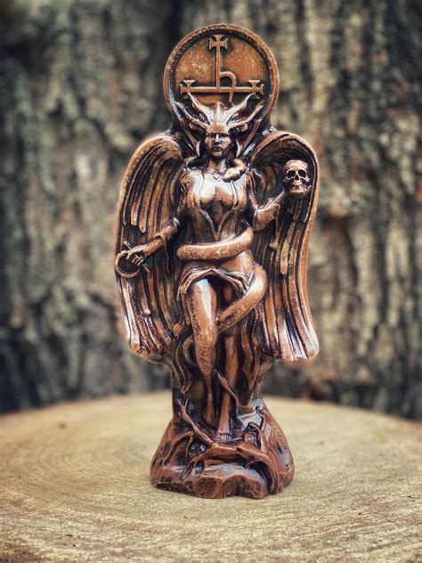 Lilith Statue Ishtar Inanna Wood Carved Astaroth Statue Pagan Etsy Canada