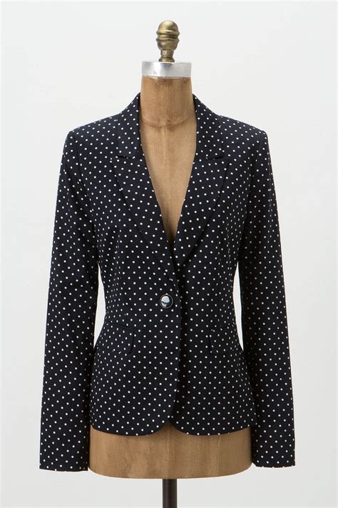 Karen Walkers New Collection Made In Kind Polka Dot Blazer Polka Dots