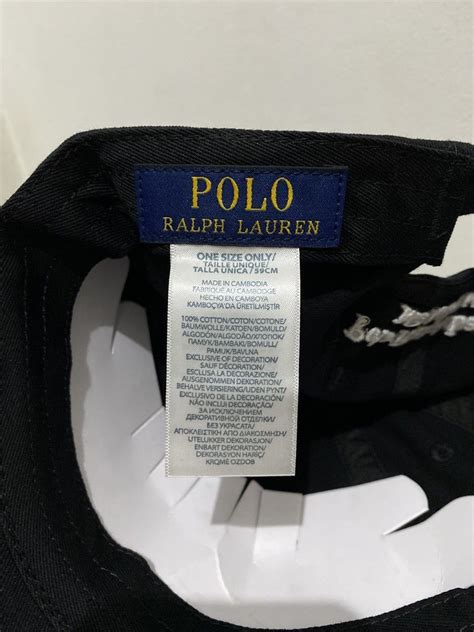 Polo Ralph Lauren Big Logo Black Cap Men S Fashion Watches