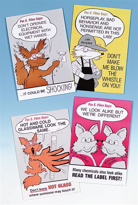 Fox E Flinn Safety Poster Set Flinn Scientific