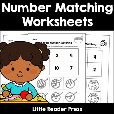 Number Matching Cut And Paste Worksheets Made By Teachers