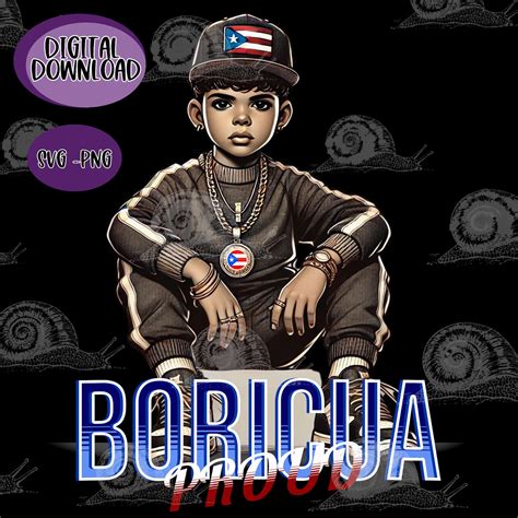 Boriqua SVG PNG Files Digital Download Hispanic Culture, Puerto Rico
