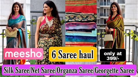 Meesho Saree Haul Meesho Silk Saree Haul Meesho Saree Below 500