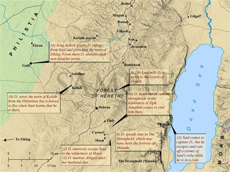 Map Of Flight Of David From Saul Google Search Bible Mapping Map