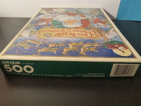 Twas The Night Before Christmas Springbok 500 Pc Puzzle Rare Ebay