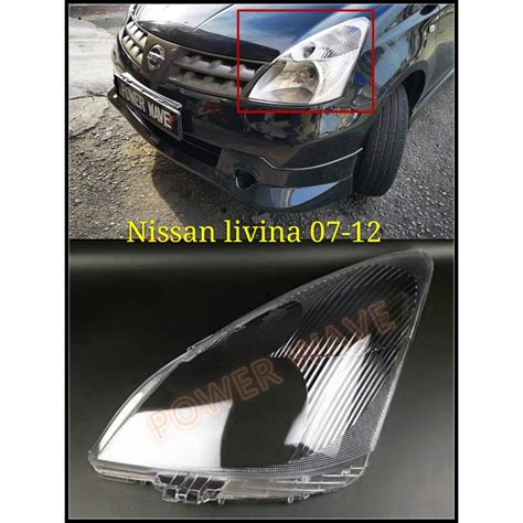 NISSAN LIVINA 2007 2012 HEADLAMP COVER HEADLAMP LENS HEADLAMP CASING