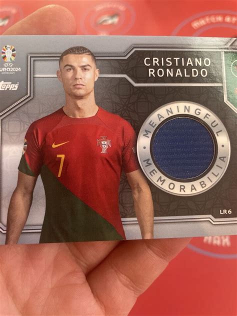 Cristiano Ronaldo Match Worn Captains Armband Lr Relic Match Attax