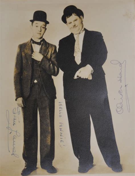 Lot 145 A Signed Publicity Photograph Of Stan Laurel