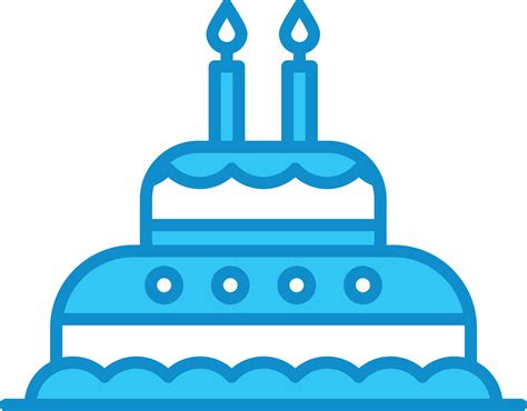 Cake Line Filled Blue 9874311 Vector Art At Vecteezy