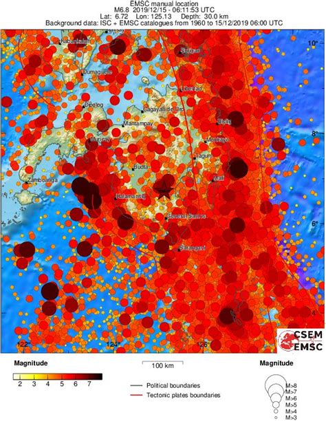 Very Strong M6 9 Earthquake Series Of Aftershocks Hit Mindanao