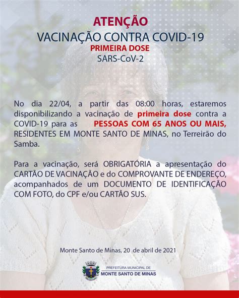 VACINAÇÃO CONTRA COVID 19 Prefeitura Municipal