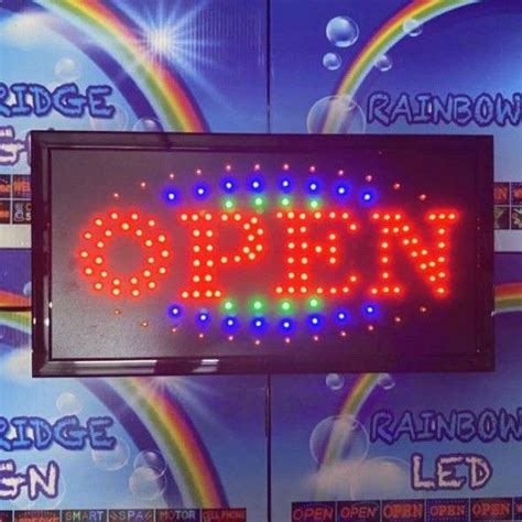 Ready Stock Open Rainbow Bridge Led Signage New Small Large