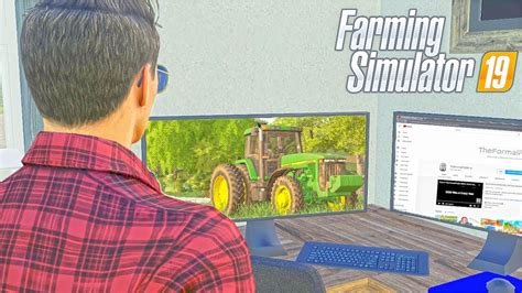 Playing Farming Simulator In Farming Simulator Youtube