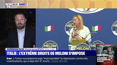 Italie Giorgia Meloni Revendique La Direction Du Prochain Gouvernement