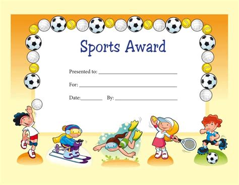 Sports Certificate Template | Free Word Temnplates