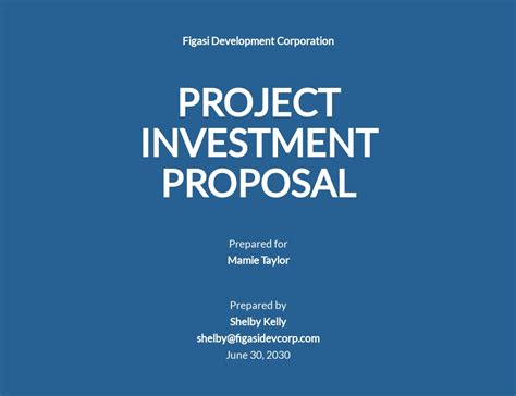 Investment Proposal Template Excel at sasfrustrateblog Blog