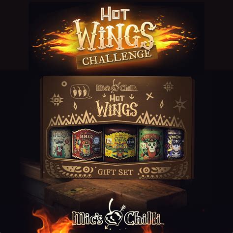 Hot Wings Gift Set Hot Sauce Mic S Chilli