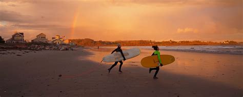 Higgins Beach Surfers Photo Credit Lisa Jesmain Visit Portland