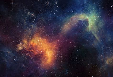 Cosmic Galaxy illustration HD wallpaper | Wallpaper Flare