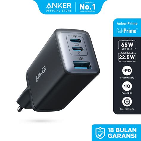 Jual Wall Charger Anker PowerPort Nano II 65 Watt A2667 Shopee Indonesia