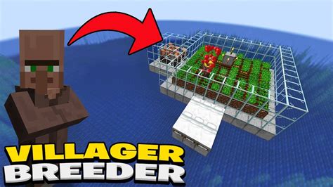 Minecraft Villager Breeder Tutorial Youtube