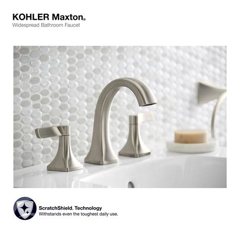 Kohler Maxton Brushed Nickel 2 Handle Widespread Bathroom Faucet Rispa