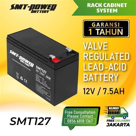 Jual BATTERY UPS AKI KERING BATERAI VRLA SMT 12V 7 5AH Jakarta