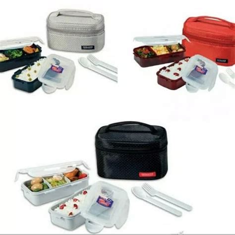 Jual Lock N Lock Hpl Dr Kotak Bekal Makan Lunch Box Set Merah