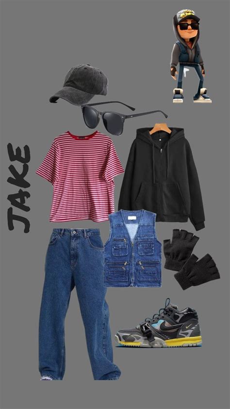 Subway surfers outfit Jake black | Idee per costumi, Idee, Costumi