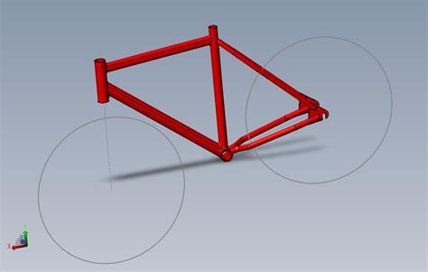 自行车车架ksolidworks 2011模型图纸免费下载 懒石网