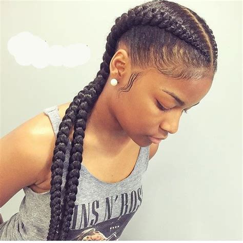 Useful 19 Two French Braids Black Hairstyles New Natural Hairstyles